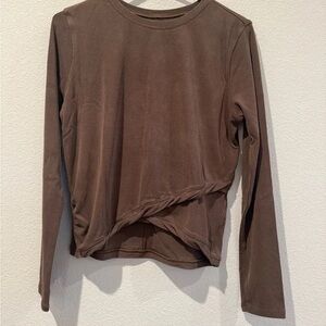 lululemon athletica Chocolate Long Sleeve Top